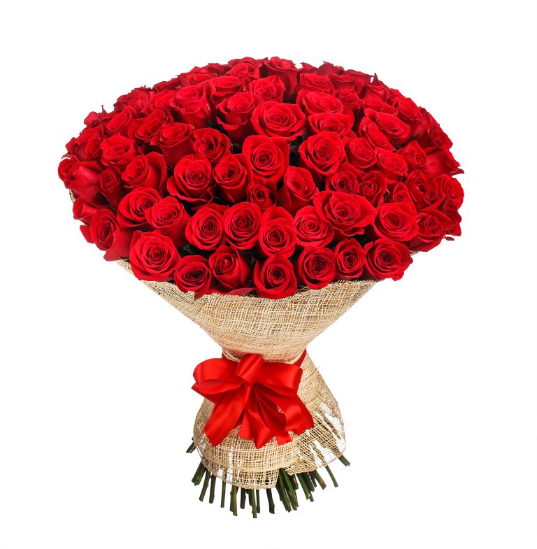 100 Red Roses Bouquet